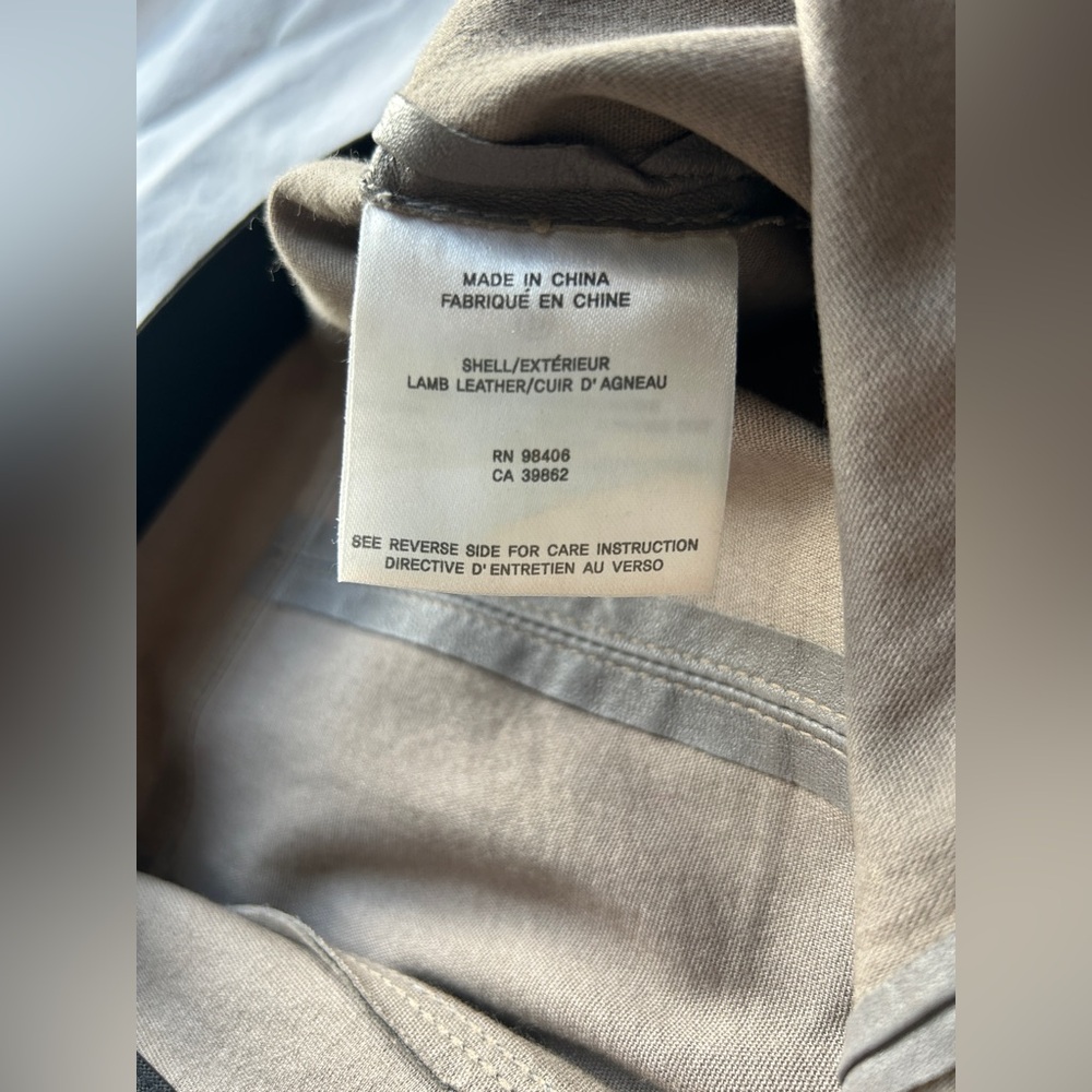 Theory - Ima Maximus lambskin leather pants / size 4 / Gray - Picture 10 of 15